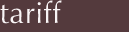 tariff
